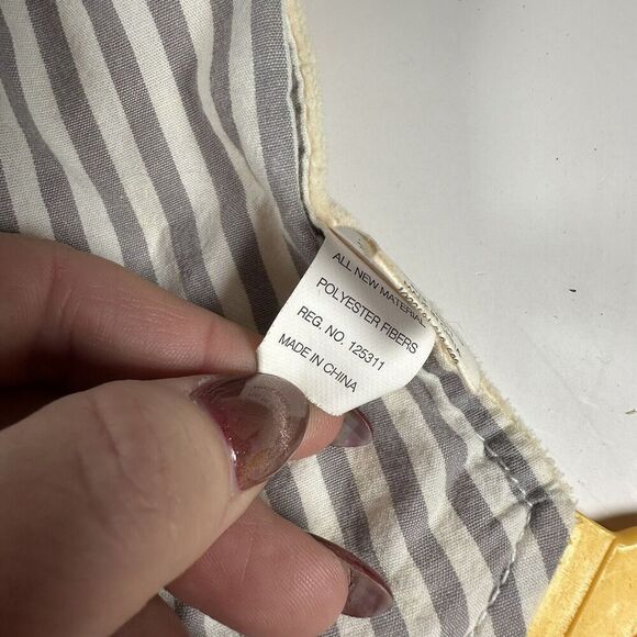 Modern Baby Striped Lion Teether Rattle Lovey Security Blanket - Picture 4 of 4